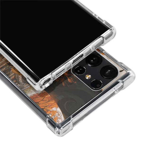 Halloween Pumpkin Witch with Fox by Ivy Dolamore Galaxy S24 Ultra Clear Case
