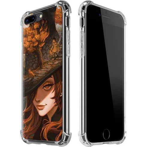Halloween Pumpkin Witch with Fox by Ivy Dolamore iPhone 7/8 Plus Clear Case