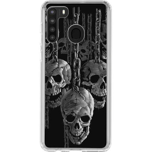 Liquid Blue Hanging Out Galaxy A21 Clear Case