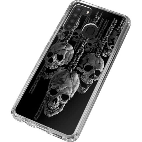 Liquid Blue Hanging Out Galaxy A21 Clear Case