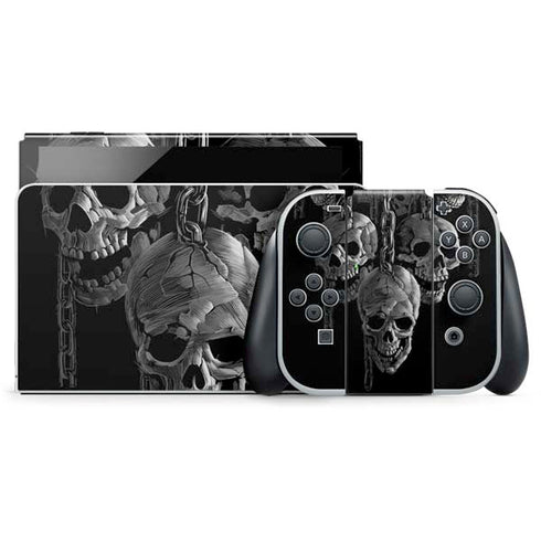 Liquid Blue Hanging Out Nintendo Switch OLED (2021) Skin