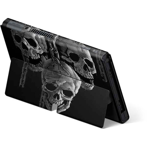 Liquid Blue Hanging Out Nintendo Switch OLED (2021) Skin