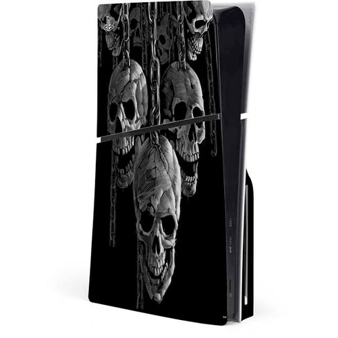 Liquid Blue Hanging Out PS5 Slim Disk Console Skin