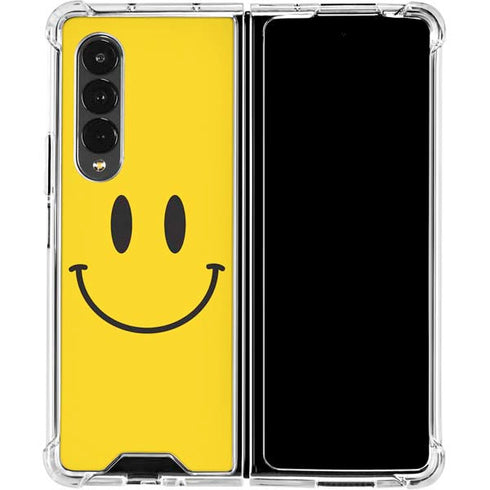 Happy Face Galaxy Z Fold4 5G Clear Case