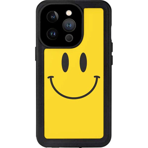Happy Face iPhone 14 Pro Waterproof Case