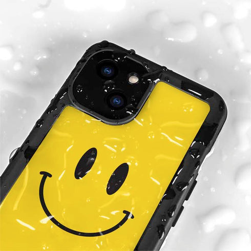 Happy Face iPhone 15 Plus Waterproof Case