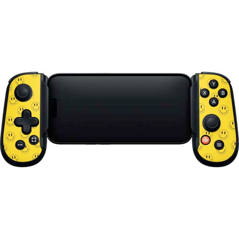 Happy Face Pattern Backbone One for iPhone Game Controller Skin