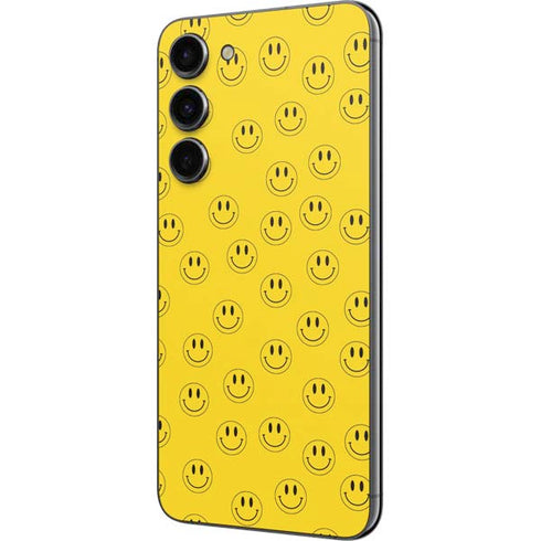 Happy Face Pattern Galaxy S23 Plus Skin