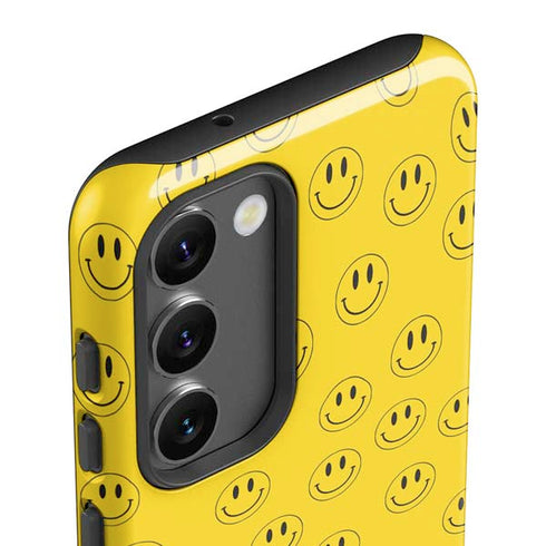 Happy Face Pattern Galaxy S23 Pro Case