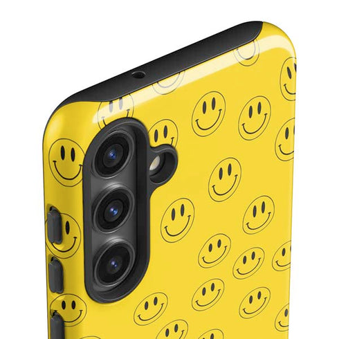 Happy Face Pattern Galaxy S24 Impact Case