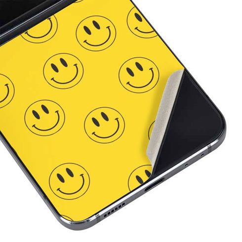 Happy Face Pattern Galaxy Z Flip5 5G Skin