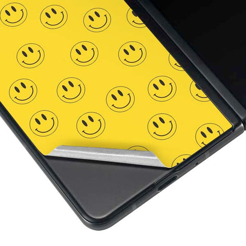 Happy Face Pattern Galaxy Z Fold4 5G Skin