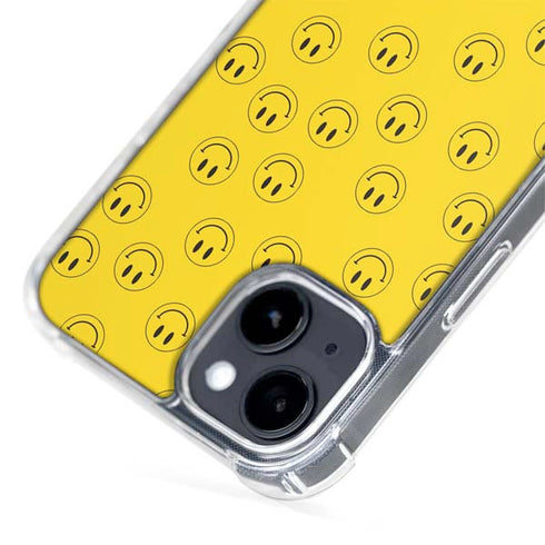 Happy Face Pattern iPhone 15 Plus MagSafe Case