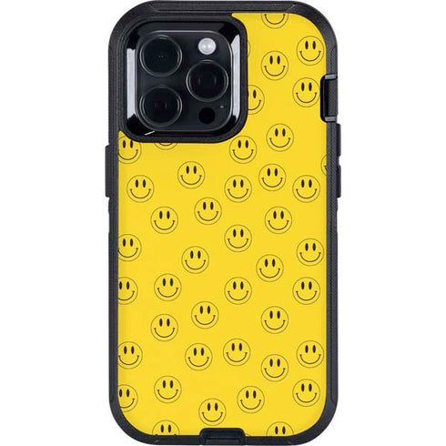 Happy Face Pattern Otterbox Defender iPhone Skin