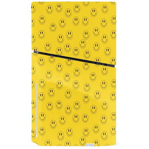Happy Face Pattern PS5 Slim Disk Bundle Skin