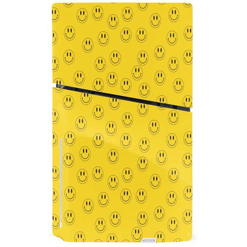 Happy Face Pattern PS5 Slim Disk Console Skin