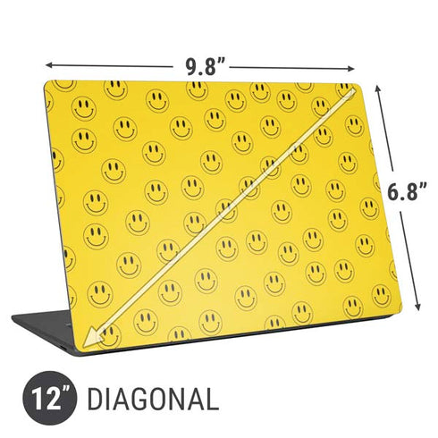 Happy Face Pattern Universal Laptop 12in (9.8 x 6.8in) Skin