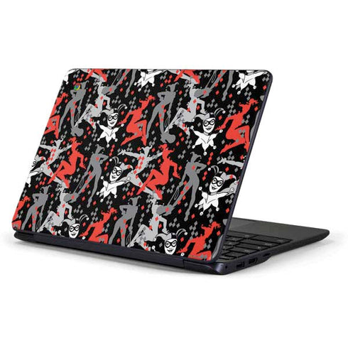 DC Comics Harley Quinn All Over Print Samsung Chromebook Skin