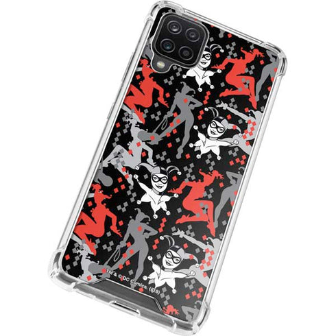 DC Comics Harley Quinn All Over Print Galaxy A12 Clear Case