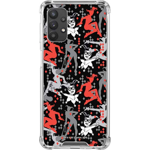 DC Comics Harley Quinn All Over Print Galaxy A32 5G Clear Case