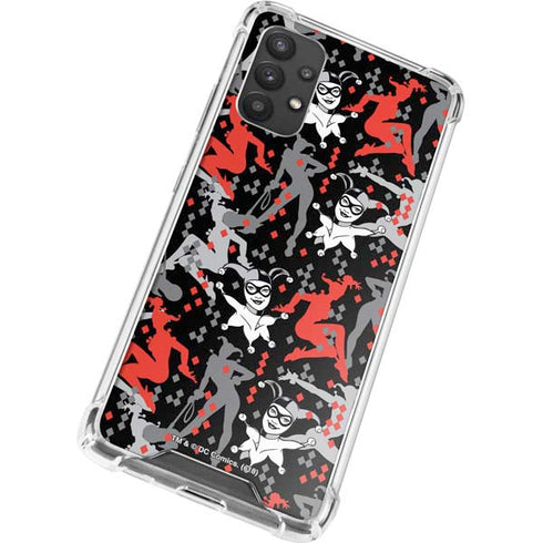 DC Comics Harley Quinn All Over Print Galaxy A32 5G Clear Case