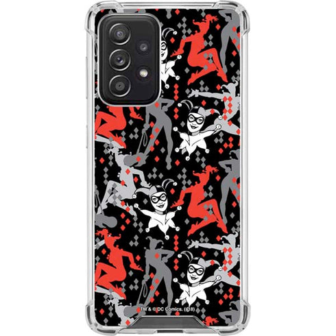 DC Comics Harley Quinn All Over Print Galaxy A52 5G Clear Case