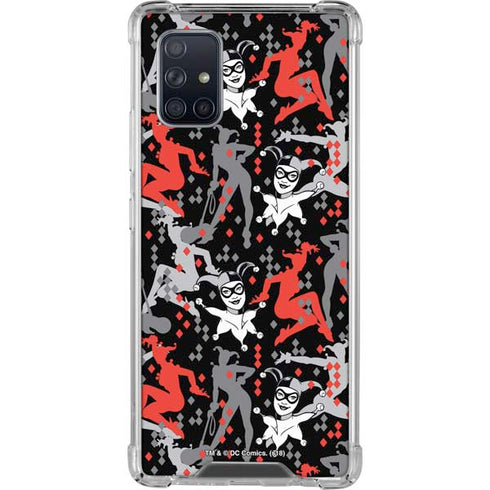 DC Comics Harley Quinn All Over Print Galaxy A71 5G Clear Case