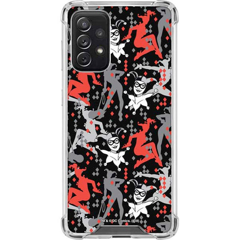 DC Comics Harley Quinn All Over Print Galaxy A72 5G Clear Case