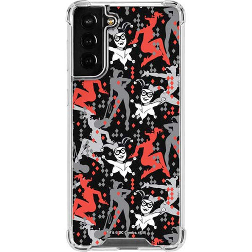 DC Comics Harley Quinn All Over Print Galaxy S21 FE Clear Case