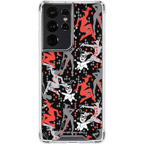 DC Comics Harley Quinn All Over Print Galaxy S21 Ultra 5G Clear Case