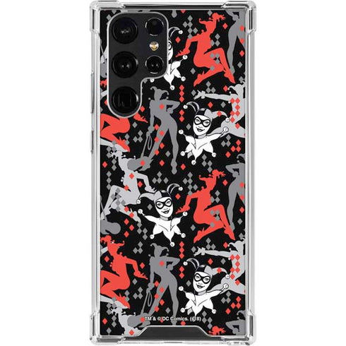 DC Comics Harley Quinn All Over Print Galaxy S24 Ultra Clear Case