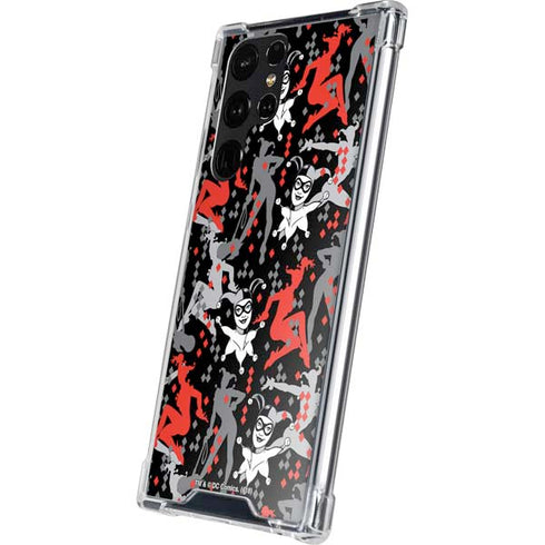DC Comics Harley Quinn All Over Print Galaxy S24 Ultra Clear Case