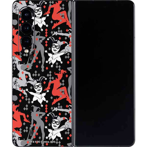 DC Comics Harley Quinn All Over Print Galaxy Z Fold4 5G Skin