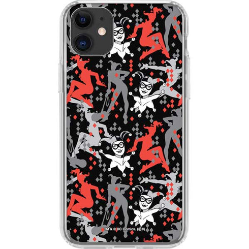 DC Comics Harley Quinn All Over Print iPhone 11 Clear Case