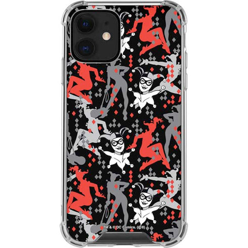DC Comics Harley Quinn All Over Print iPhone 12 Clear Case