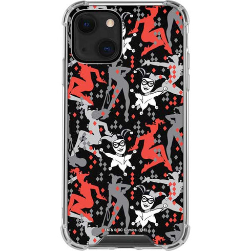 DC Comics Harley Quinn All Over Print iPhone 13 Mini Clear Case