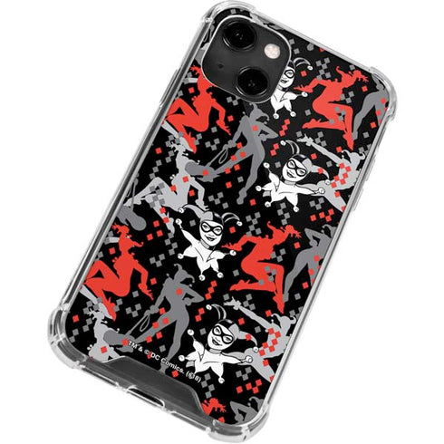 DC Comics Harley Quinn All Over Print iPhone 14 Clear Case