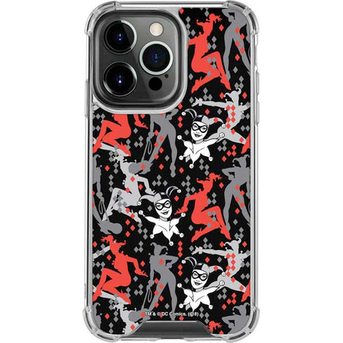 DC Comics Harley Quinn All Over Print iPhone 15 Pro Clear Case