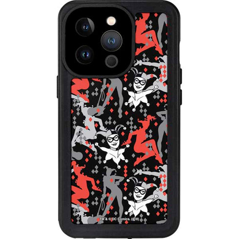 DC Comics Harley Quinn All Over Print iPhone 14 Pro Waterproof Case