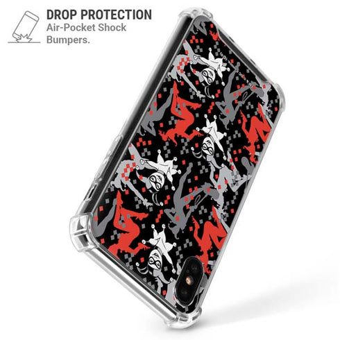 DC Comics Harley Quinn All Over Print iPhone XS Max Clear Case