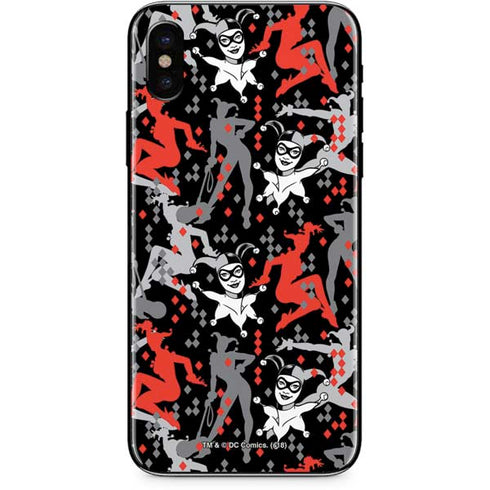 DC Comics Harley Quinn All Over Print iPhone XS Max Skin