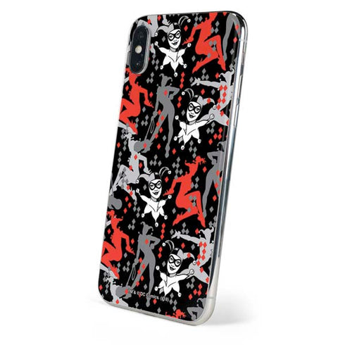 DC Comics Harley Quinn All Over Print iPhone XS Max Skin