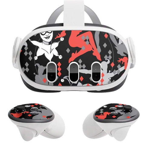 DC Comics Harley Quinn All Over Print Meta Quest 3 Skin