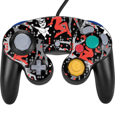 DC Comics Harley Quinn All Over Print Nintendo GameCube Controller Skin