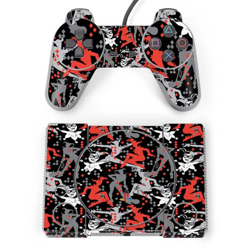 DC Comics Harley Quinn All Over Print PlayStation Classic Bundle Skin