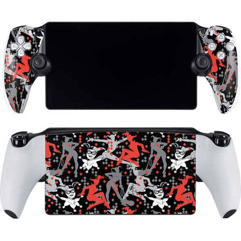 DC Comics Harley Quinn All Over Print PlayStation Portal Remote Player Skin