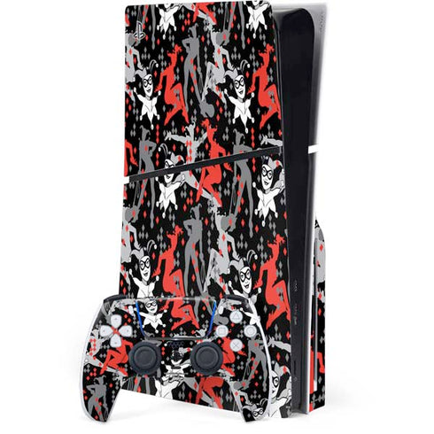 DC Comics Harley Quinn All Over Print PS5 Slim Disk Bundle Skin