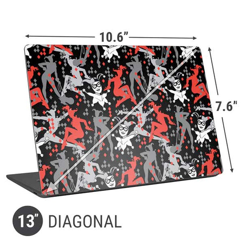 DC Comics Harley Quinn All Over Print Universal Laptop 13in (10.6 x 7.6in) Skin