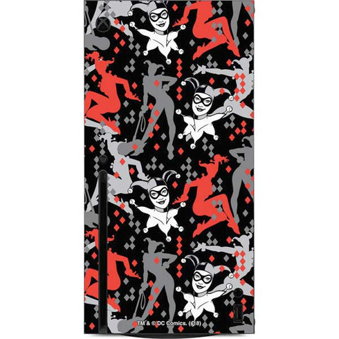 DC Comics Harley Quinn All Over Print Xbox Series X Console Skin
