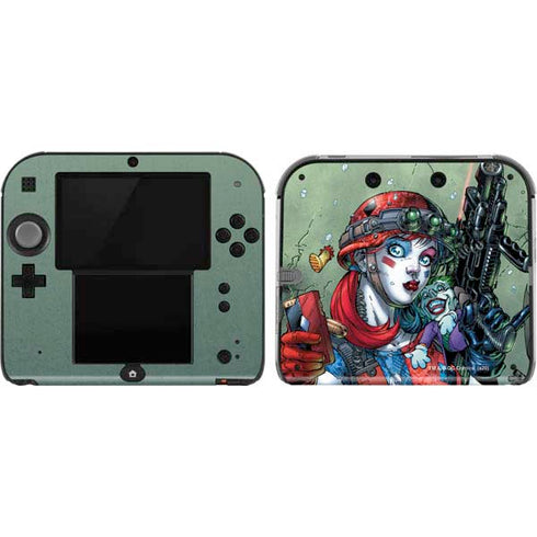 DC Comics Harley Quinn Little Black Book Cover#47 New 52 Art by Jim Lee Nintendo 2DS Skin